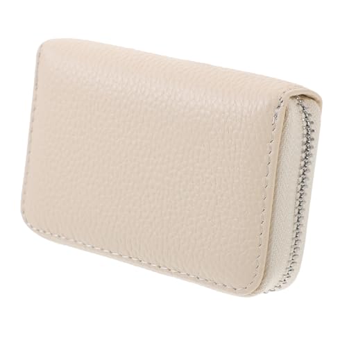 WRITWAA Kartenhalter Mit Reißverschluss Kleine Kupplung Kleine Geldbörse Für Frauen Kleines Portemonnaie Für Damen Ausweishalter Damen Clutch Mädchen Rindsleder Fräulein Kreditkarte von WRITWAA