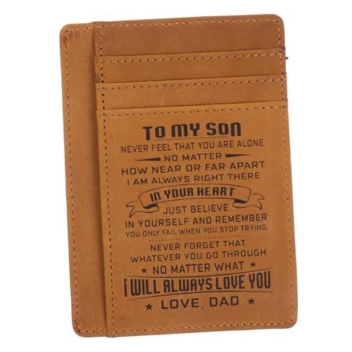 WRITWAA Praktischer RFID-kartenhalter Aus Hochwertigem Pu Kompakte Geldbörse Mit Mehreren Fächern Für Reisende Sicheren Aufbewahrung Von Id Und Kreditkarten Leicht Und Stilvoll Braun von WRITWAA