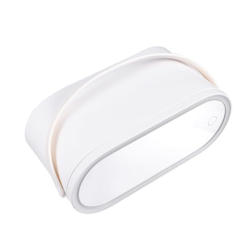 WRITWAA Schminkspiegel Mit Led Licht Und Reise-Make-up-Organizer Aus Kunststoff Und Tragbarer Kosmetik-etui Mit Touch-Spiegel Für Reisen Camping Und Familiengebrauch von WRITWAA