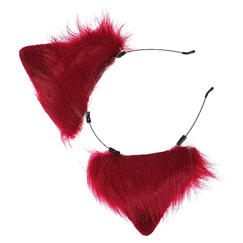 WRITWAA Katzenohren Haarband Aus Plüsch Für Frauen Katzenohren Stirnbänder Als Party Kopfbedeckung Haaraccessoire Für Festivals Und Feiern von WRITWAA