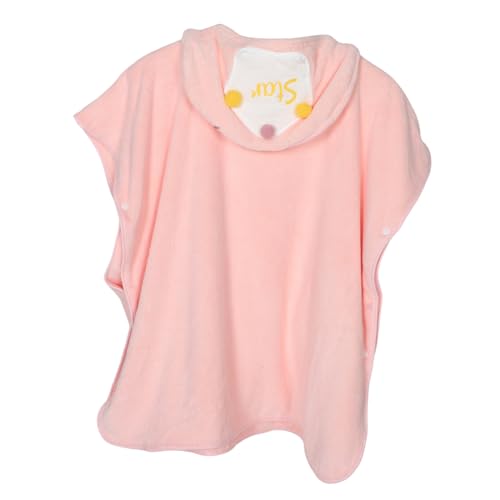 WRITWAA Badetuch Mit Kapuze Für Kleinkinder Saugfähiger Und Schnell Trocknender Babybademantel Mit Entzückender Krone Und Stern Geeignet Zum Baden von WRITWAA