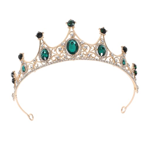 WRITWAA Kinderkrone Hochzeitsdekorationen Königin Bachelorette Rote Tiara Cosplay Hochzeitsschmuck Prinzessinnenkrone Szene Mama Braut Haarschmuck Für Frauen Damenkrone von WRITWAA