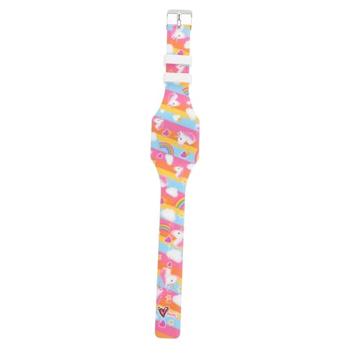 WRITWAA Einhorn-Armbanduhr für Jungen und Mädchen -anzeige Silikonarmband Cartoon-Design Touch-Spielzeug von WRITWAA