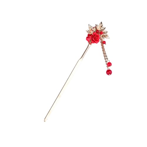 WRITWAA Klassische Haarnadel mit Quaste 1 Stück Chinesischer Haarstab für und Mädchen Eleganter Haarschmuck für Hochzeiten und Partys Zierde für Verschiedene Frisuren von WRITWAA