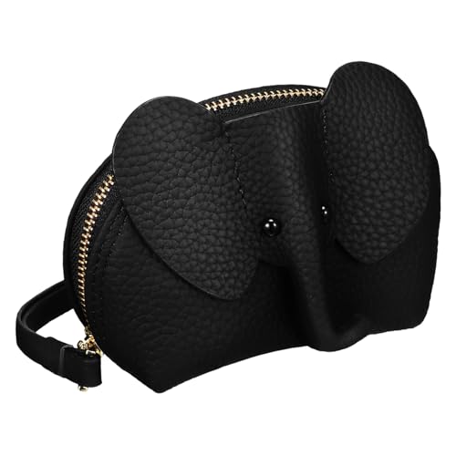 WRITWAA Kleiner Elefanten-münzbeutel Aus Süßes Portemonnaie Mit Reißverschluss Und Handgelenkriemen Für Damen Kompakt Und Leicht Für Münzen Und Karten von WRITWAA