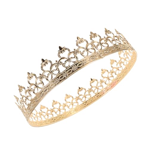 WRITWAA Königskrone Für Männer Aus Metall Mittelalterliches Kostüm-accessoire Antik Inspirierte Tiara Für Halloween-partys Cosplay Und Bühnenauftritte von WRITWAA