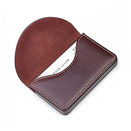 WRITWAA Business Card Holder Pu Magnetverschluss Für Und Eleganter Kartenorganizer Kaffee Farbe Für Visitenkarten Und Kreditkarten von WRITWAA