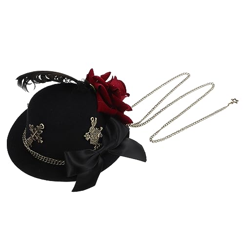 WRITWAA Kopfbedeckung Fascinator Für Damen Eleganter Haarschmuck Zum Befestigen Am Stirnband Geeignet Für Teeparty Karneval Und Andere Anlässe von WRITWAA
