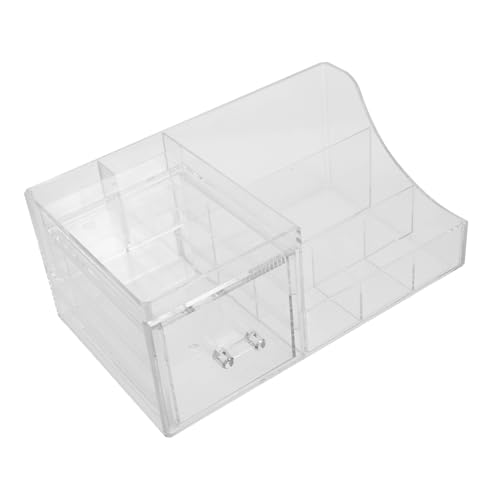 WRITWAA Kosmetik-organizer Für Make-up-pinsel Aufbewahrungsbox Aus Transparentem Material Für Schminktisch Oder Bad von WRITWAA