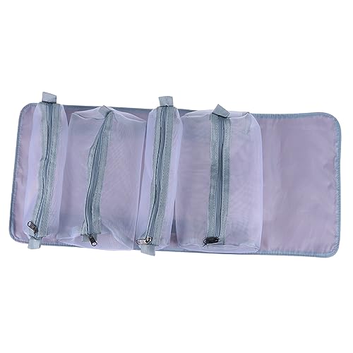 WRITWAA Kosmetiktasche Aus Pu-Material Tragbar Und Praktisch Make-up-Aufbewahrungstasche Für Damen Mit Abnehmbarem Design Schön Und Elegant von WRITWAA