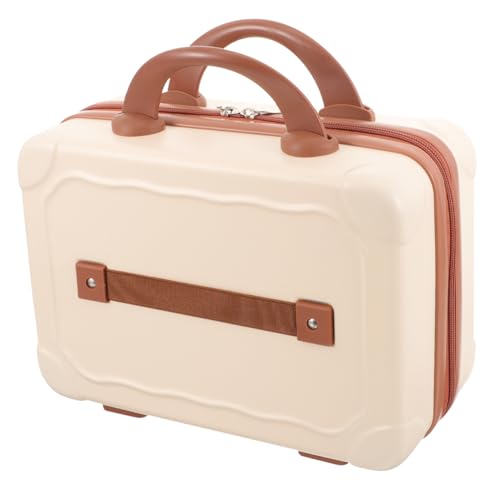 WRITWAA Kosmetiktasche Damen Klein Schminkkoffer Damen Make-up-Tasche Für Reise Mini-Kosmetik-Organizer Aufbewahrungsbox Für Schmuck Und Make-up Tragbar Und Praktisch von WRITWAA