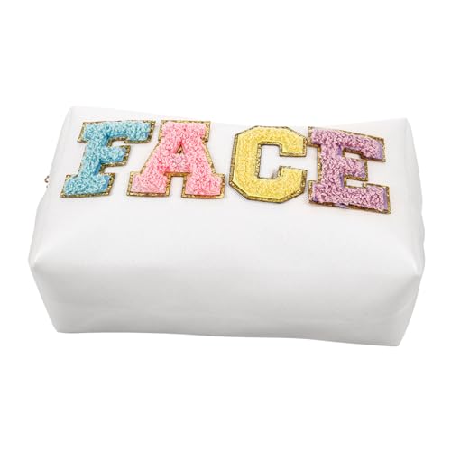 WRITWAA Kosmetiktasche Reise Makeup Tasche Mit Reißverschluss Große Kapazität Tragbare Toilettentasche Für Damen Organizer Für Kosmetik Und Toilettenartikel von WRITWAA