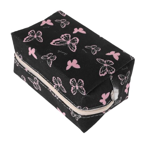 WRITWAA Kosmetiktasche Make Up Reisetasche Schmetterlings Make Up Tasche Make Up Tasche Für Reisen Damen Gesteppt Damentaschen Kulturbeutel Reise Make Up Tasche Tragbare Make Up von WRITWAA
