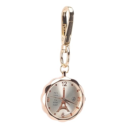 WRITWAA Vintage Taschenuhr Mit Leuchtanzeige Im Dunkeln Filigraner Krankenschwester-Uhr-abzeichenmarker Dekorative Brustuhr Mit Schnalle Kostümzubehör Aus Natürlichem Legierungsmaterial von WRITWAA