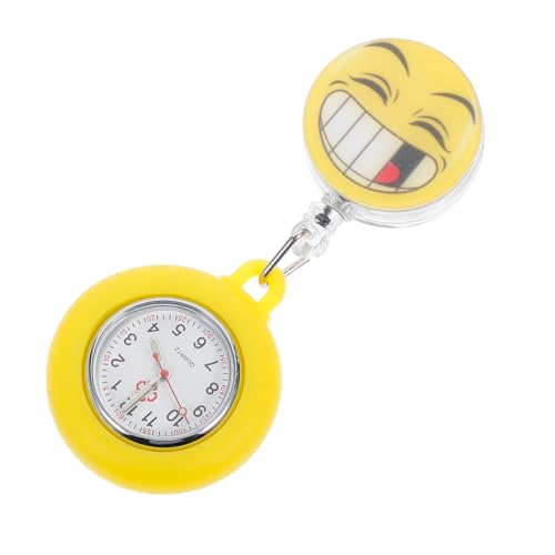 WRITWAA Taschenuhr Clip Einziehbare wasserdichte Fob Uhr Für Frauen Und Männer Mit Farbenfrohem Design Einfach Ablesbar Für Ärzte Und Pflegepersonal von WRITWAA