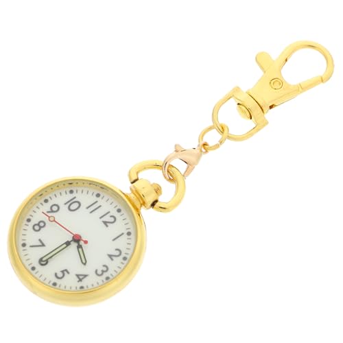 WRITWAA Krankenschwesteruhr Leuchtende Taschenuhr Clipuhr Mit Schnalle Brustuhr Schlüsselschnalle Taschenuhr Clip Taschenuhr Nachtleuchtende Taschenuhr Hängende Nachtleuchtende von WRITWAA