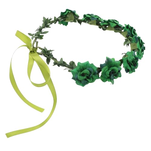 WRITWAA Kranz Stirnband Grüne Irische Festival-haarbänder St Patricks Day Dekorationen St Patricks Day Stirnband Damen St Patricks Day Kopf Zubehör Stoff Green von WRITWAA