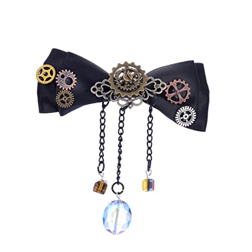 WRITWAA Retro Steam Punk Gear Haarnadel Gothic Bowknot Clip Für Damen Haarschmuck von WRITWAA