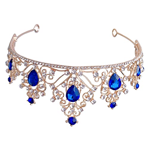 WRITWAA Brautkrone Strass Tiara Hochzeit Haarschmuck Für Frauen Elegante Kristallkrone Mit Funkelnden Strasssteinen Für Unvergessliche Anlässe von WRITWAA