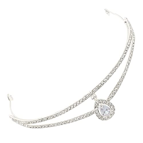 WRITWAA Krönchen Krone Prinzessin Kopfbedeckungen Haarschmuck Für Die Goldene Hochzeit Hochzeitsdiademe Für Die Braut Geburtstag Tiara Für Frauen Geburtstagsaccessoires Für Frauen Strasssteine von WRITWAA