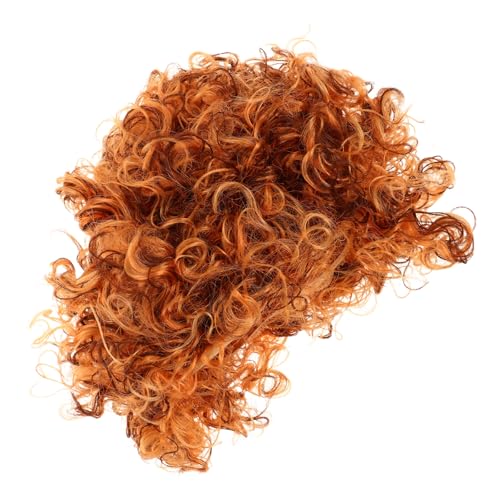 WRITWAA Kurze Perücke mit lockigem Haar: Kurze Afro-Perücke mit lockigem Haar für Frauen – Kopfbedeckung aus synthetischem Kunsthaar im natürlichen afrikanischen Stil für Partys, Cosplay, von WRITWAA
