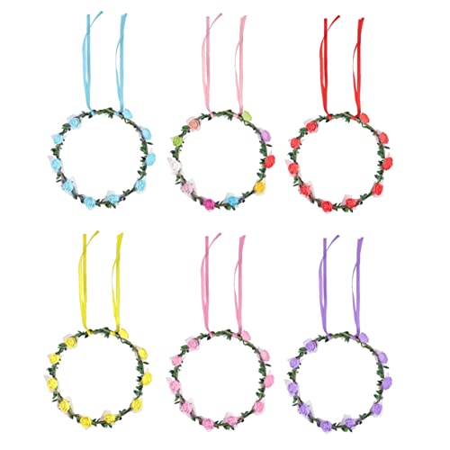 WRITWAA 6stücke Led-blumenkranz Stirnband Blinkende Blumenkranz Kopfschmuck Led-blumen Stirnbänder Party Favors Hochzeit Geburtstag Valentinstag Erwachsene Mädchen Damen von WRITWAA