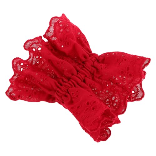 WRITWAA Lace Hair Scrunchies Große Haargummis mit Elastischem Band für Hochsteckfrisuren für Damen und Mädchen für Valentinstag und Besondere Anlässe von WRITWAA