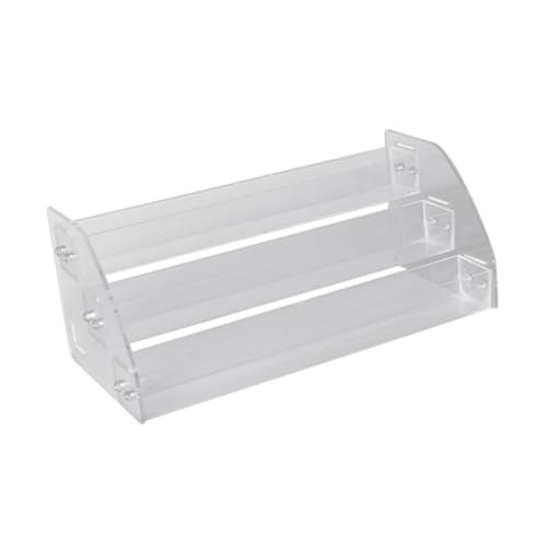WRITWAA Lagiges Acryl Kosmetik-aufbewahrungsregal Organizer Für Make-up Zubehör Display Rack Mit Großem Fassungsvermögen Und Bruchfest von WRITWAA