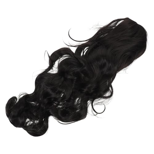 WRITWAA Lange, lockige, gewellte Perücke: 75 cm lange, gewellte Perücke für Frauen, realistischer und natürlich aussehender Mittelscheitel – Cosplay-Haar für Halloween, Karneval, Auftritte und von WRITWAA