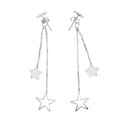 WRITWAA Lange Quasten Ohrringe mit Geometrischem Stern Hängende Statement Ohrringe für Damen und Mädchen Langlebiger Schmuck für Party und Alltag von WRITWAA