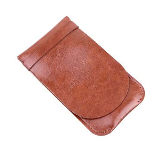 WRITWAA Leder Stiftetui Handgefertigt Pen Case Pen Aufbewahrungstasche Vintage Schreibmappe Bürobedarf Multifunktional für Schule und Büro Kaffee Mehrfach Stiftehalter von WRITWAA