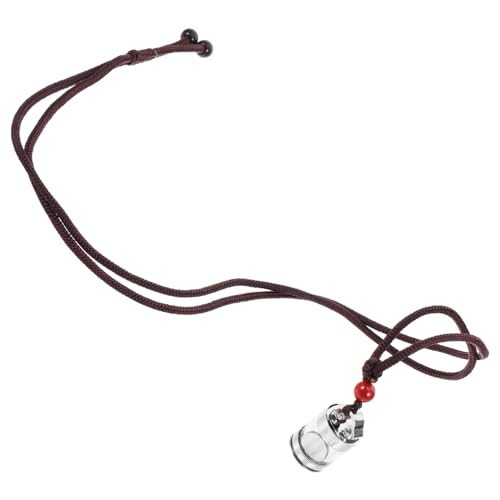 WRITWAA Leere Flaschenanhänger Halskette aus Titanstahl Öffnbarer Flakon Anhänger zum Befüllen Langlebiger Schmuck für Damen und Herren Vielseitiger Behälter Anhänger für und Alltag von WRITWAA