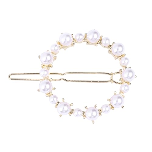 WRITWAA Perlen Haarnadel Geometrisch Runde Liebesherz Krone Stern Haarspange Für Damen Mädchen Schmuck Aus Perlen Und Legierung Haltbarer Clip von WRITWAA