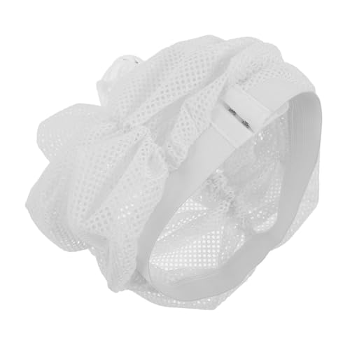 WRITWAA Lockenband Zum Trocknen Mit Netzkappe Befestigen Sie Die Haarausfallkappe Netz-plopping-cap Curlingnetz Verstellbare Haarschneidekappe Haare Rauschen Mesh-haarwickel Weiß Mesh-tuch von WRITWAA