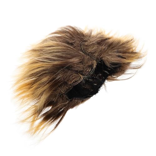 WRITWAA Lustige Cosplay Perücke Stacheliges Design Braun Party Kostüm Haarteil Erwachsene Festival Zubehör Langlebig und Detailgetreu für Fasching Karneval von WRITWAA