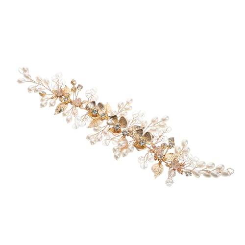 WRITWAA Luxuriöse Haarrebe mit Strasssteinen Leichter Brautschmuck für Hochzeiten Abschlussball und Festliche Anlässe Komfortabel für Ganztägiges Tragen Vielseitig Passend zu Verschiedenen von WRITWAA