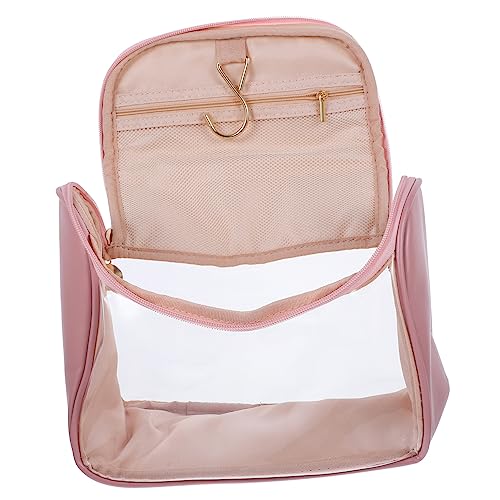 WRITWAA Transparente Reisetasche Für Damen Kosmetiktasche Mit Organizer-Funktion Großes Reise Make-up Und Toilettenartikel Leicht Und Tragbar von WRITWAA