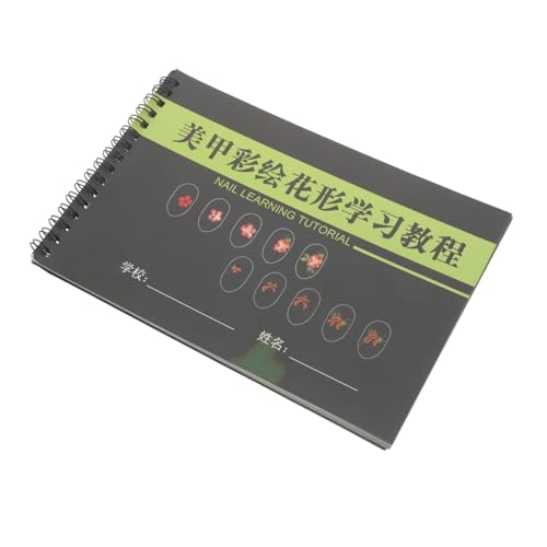 WRITWAA Malübungsbuch Nailart Malbuch Maniküre Nagel Trainingsbuch Hände Nailart Zeichenbuch Nagelbuch Nailart Buch Nailart Lernbuch Finger Nagel Übungspapier von WRITWAA