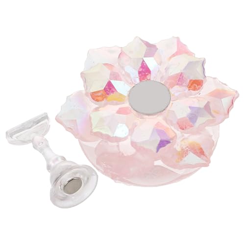 WRITWAA Maniküre Werkzeuge Kerzenhalter Nagelhalter Für Press Ons Niedlicher Kerzenständer Einzelne Magnete Nagelständer Klare Kerzenständer Nagellackständer Nagelkunststoff von WRITWAA