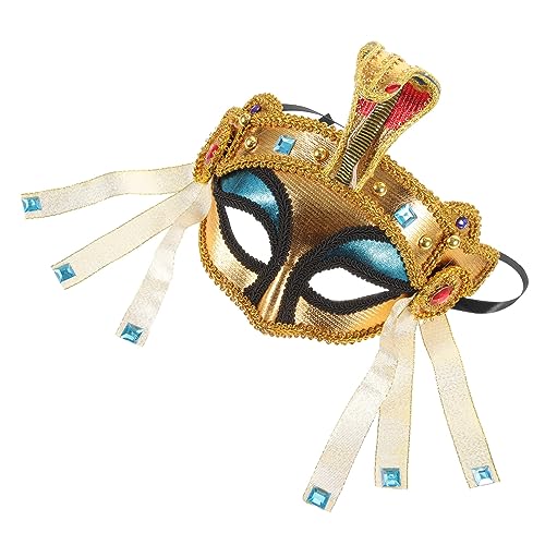 WRITWAA Scary Egyptian Style Für Halloween Halbgesichtsmaske Mit Kreativem Design Für Kostümpartys Und Cosplay Sorgt Für Unvergessliche von WRITWAA