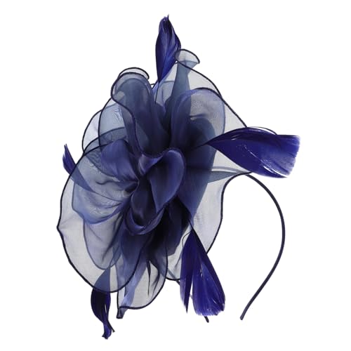 WRITWAA Kopfschmuck Fascinator Mit Blume Und Federn Für Damen Party Und Festival Dekoration Aus Weichem Material Mit Detaillierter Verarbeitung Und Modischem Design von WRITWAA