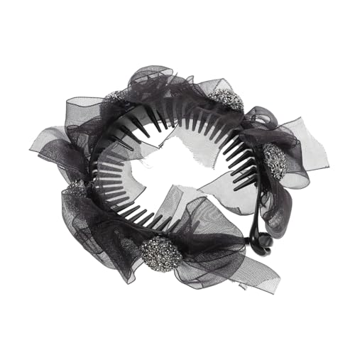 WRITWAA Mesh Stirnband Elastisch Für Damen Haarklammern Mittelgroß Zubehör Klammern Zum Befestigen Von Haarklammern Mädchen Schwanzschleifen Clip Haarklammern Haarklammern von WRITWAA