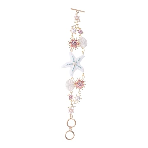 WRITWAA Metallic Bunte Muschelperlen Armband mit maritimem Motiv und Wellenmotiv Handgefertigter Boho strand schmuck für Damen Leichtes Langlebiges Accessoire im Resort stil von WRITWAA