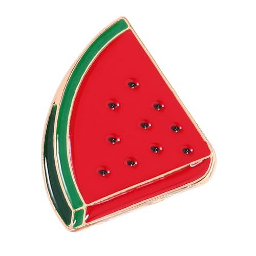 WRITWAA Modische Wassermelonen brosche aus Zinklegierung Süßer Frucht anstecker für Damen Vielseitiger Schal Cardigan pin Leichtes und Langlebiges Accessoire für Kleidung von WRITWAA