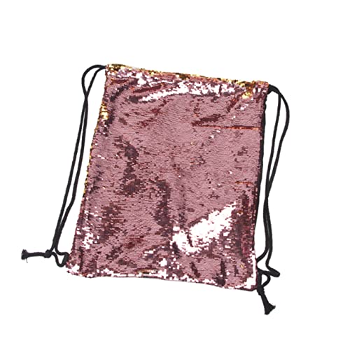 WRITWAA Modischer Pailletten-kordelzugbeutel Robuster Rucksack Für Tanz Geflochtene Kordelösen von WRITWAA