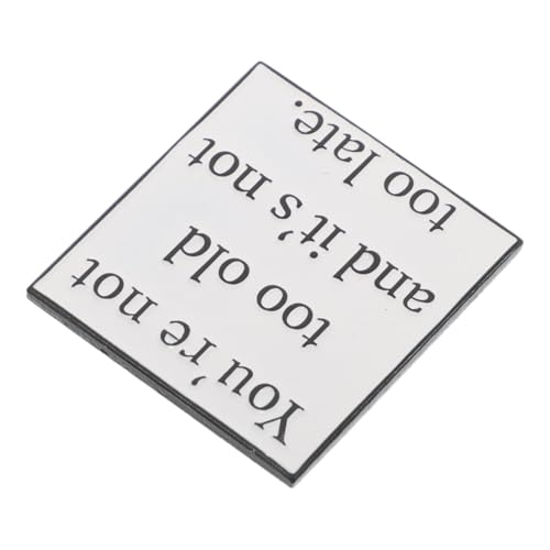 WRITWAA Motivations metall brosche mit inspirierendem englischem spruch eleganter stil langlebiges metall vielseitig an kleidung rucksäcken und hüten tragbar modisches schmuck accessoire von WRITWAA