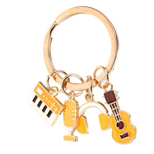 WRITWAA Modischer Musik-schlüsselanhänger Schlüsselanhänger Mit Musikthema Für Die Dekoration Im Alltag von WRITWAA