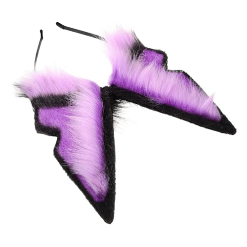 WRITWAA Wolfs Ohren Stirnband Aus Plüsch Für Damen Und Erwachsene Verstellbares Tierohr Stirnband Für Cosplay Karneval Und Verschiedene Anlässe von WRITWAA