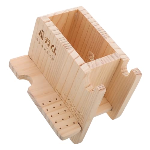 WRITWAA Nagelbohrerhalter Aus Naturholz Maniküre-werkzeughalter Bohrer-organizer-regal Für Schreibtisch Aufbewahrungsbox Für Nagelwerkzeuge Effizientes Lagerregal von WRITWAA