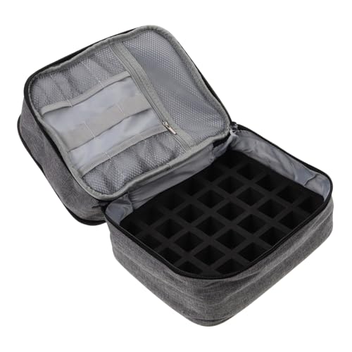WRITWAA Nagellack-organizer-tasche Mit Reißverschluss Doppelschichtiges Etui Für Ätherische Öle Tragbarer Flaschenhalter Für Nagellack Und Maniküre von WRITWAA